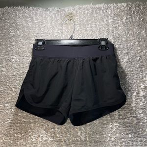 Zyia Active Trainer Shorts Black Lined Womens Size XS Polyester Nylon 2.5” Insea